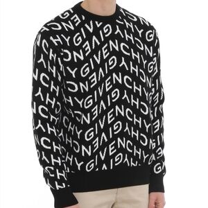 Givenchy Wool Monochrome Logo Crewneck Sweater